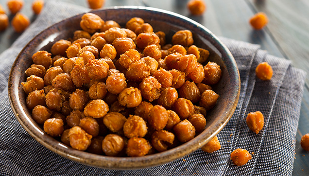 spicy roasted chick peas