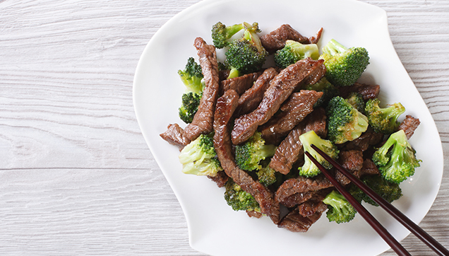 Beef and broccoli stir fry
