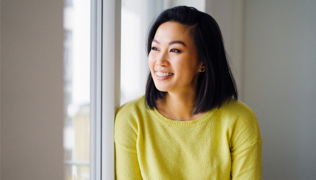 An adult with braces