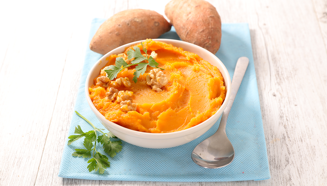 mashed sweet potatoes
